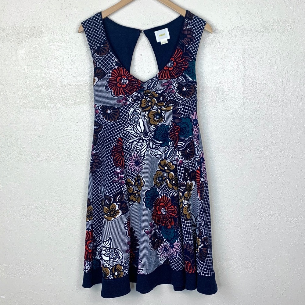 Maeve Anthropologie Floral Print Sweetheart Cotton
